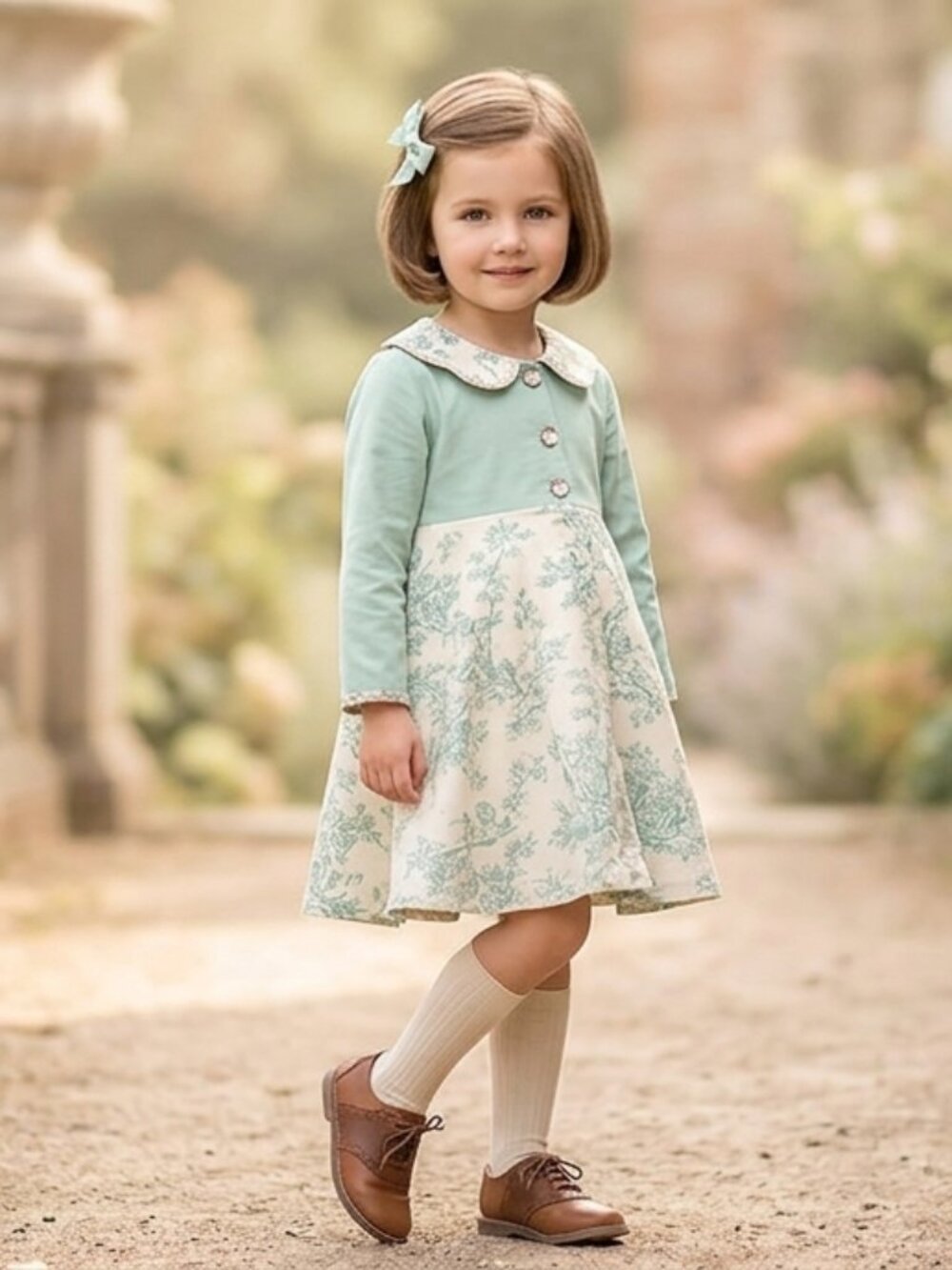ROCOCO KIDS Dress Overcoat Jacket Cotton Patchwork Quilt Floral Girls Infant L